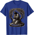 Jesus Kneeling in Prayer at Gethsemane Graphic T-Shirt - Royal Blue