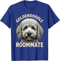 Goldendoodle Roommate Funny Doodle Dog Owner Humor T-Shirt - Royal Blue