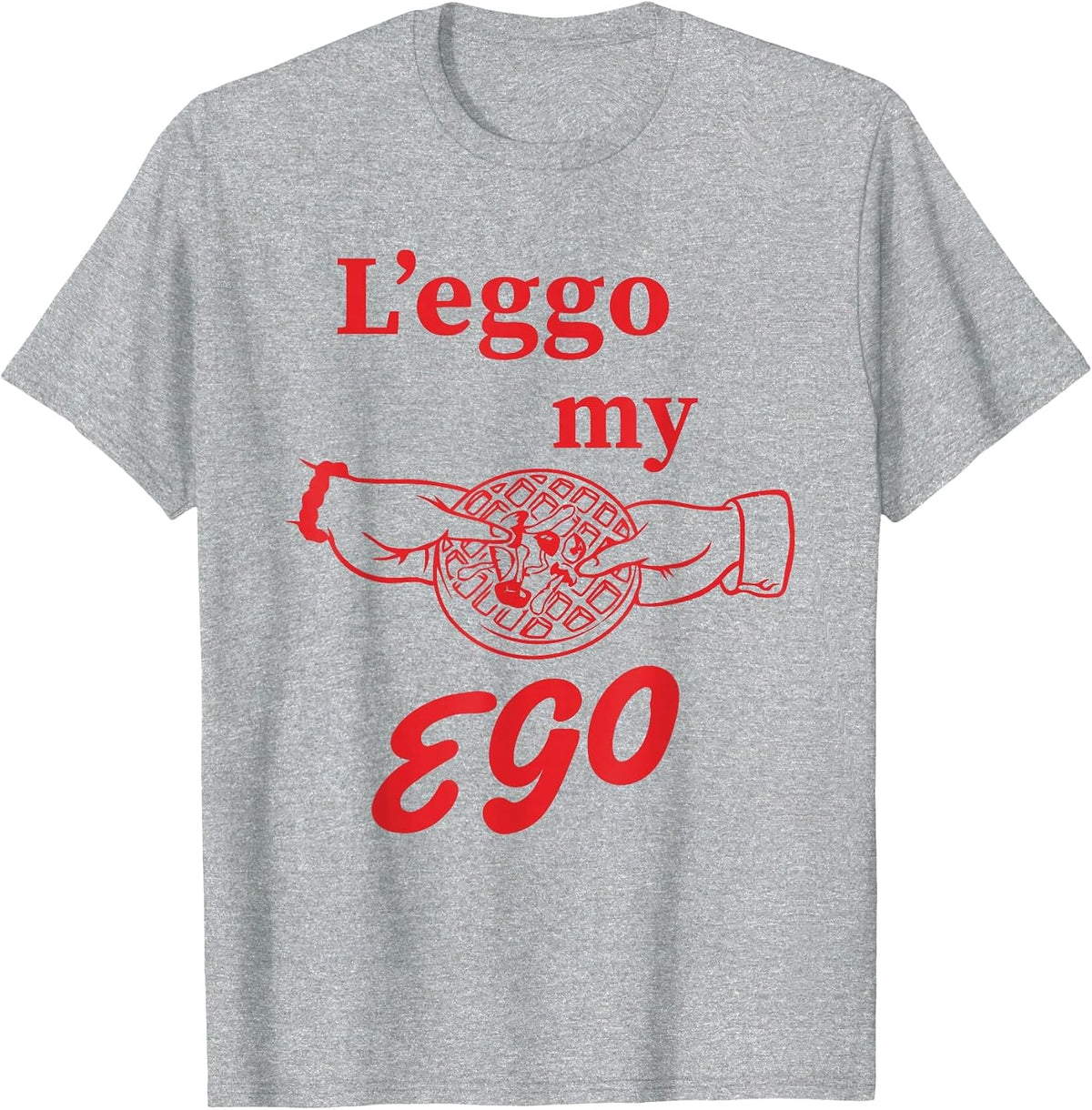 L'Eggo My Ego T-Shirt - Heather Grey