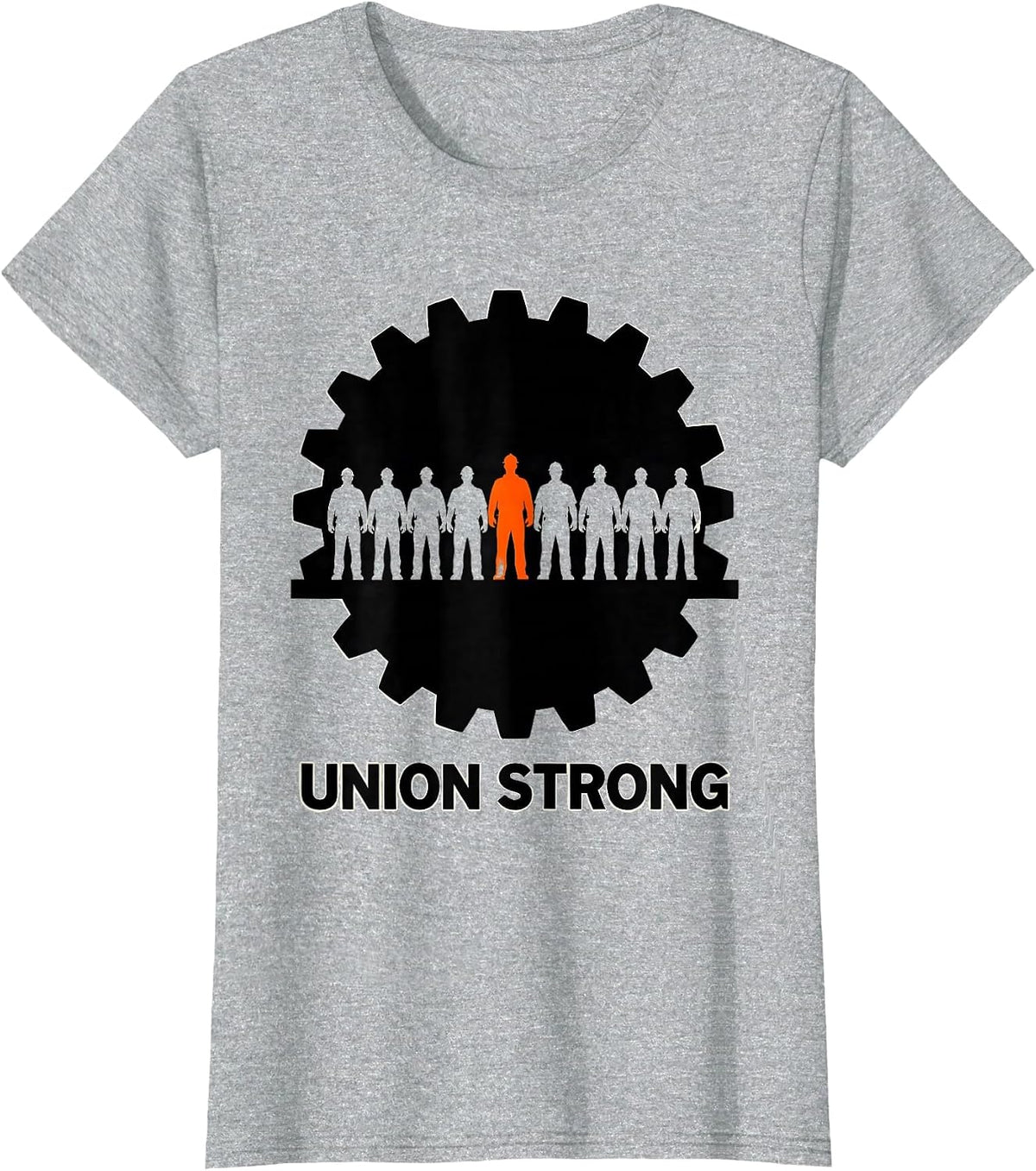 Union Strong Skilled Trades Worker Labor Movement Solidarity T-Shirt - Heather Grey