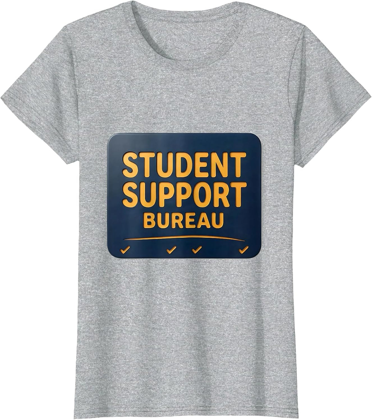 Women's Student Support Bureau School Counselor School Psychologist T-Shirt - Heather Grey