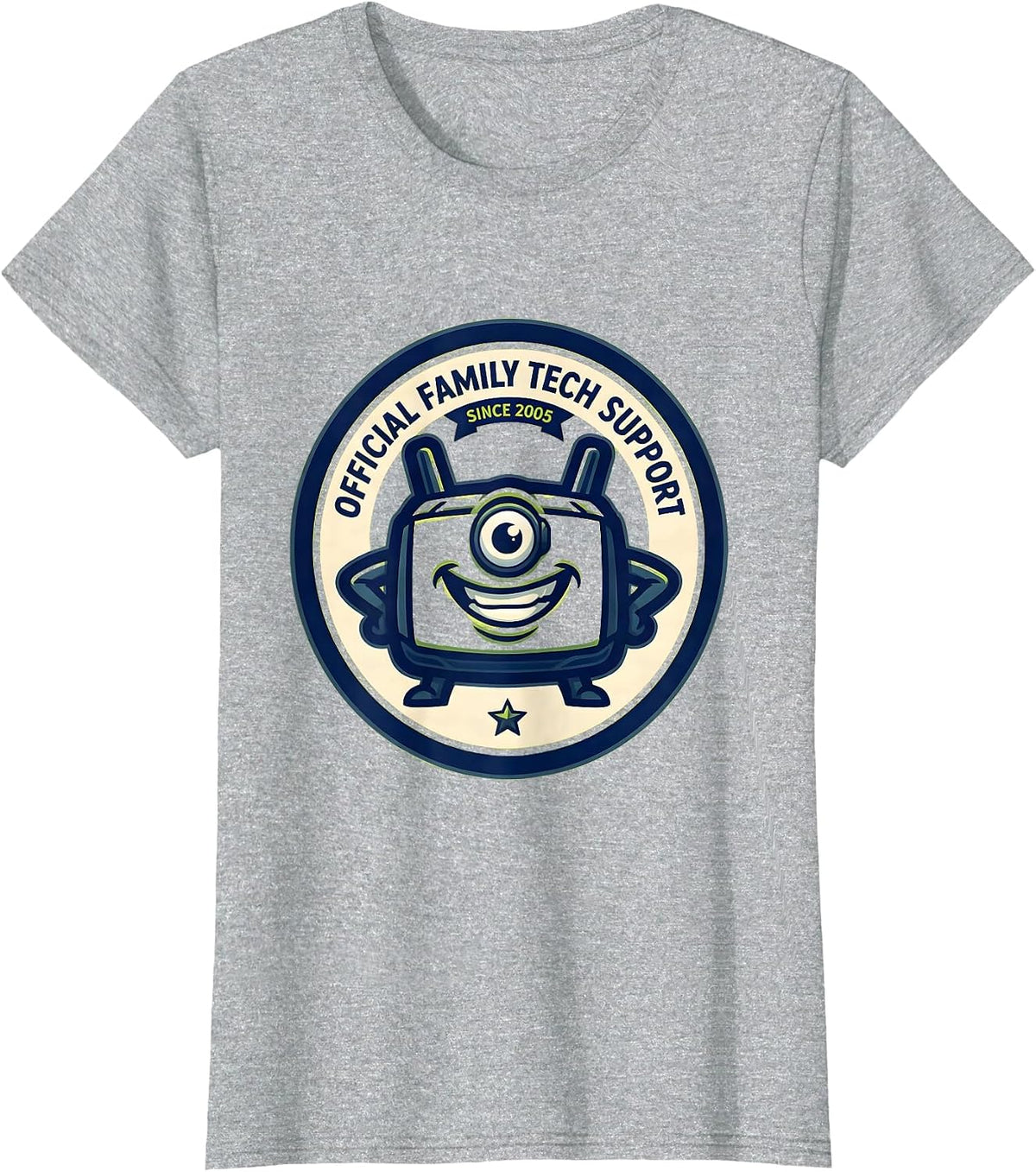 Official Family Tech Support Since 2005 Funny IT Engineer T-Shirt - Heather Grey