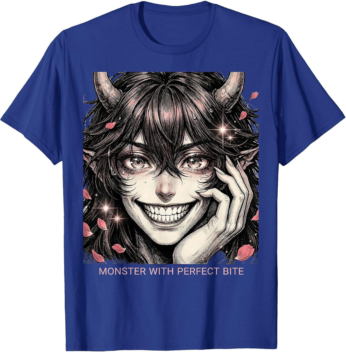Monster With Perfect Bite Halloween Dental Design T-Shirt - Royal Blue