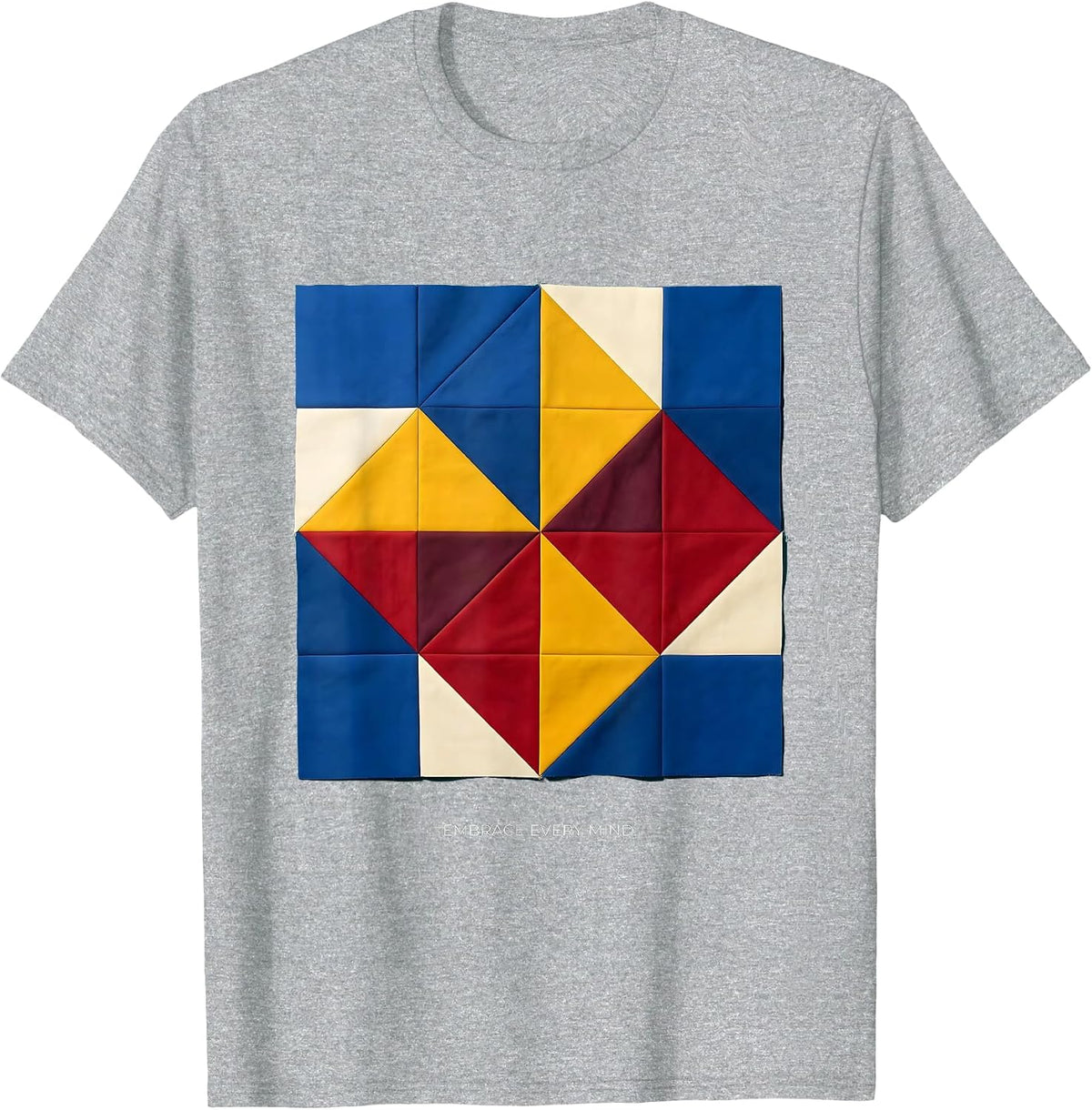 Men's Embrace Every Mind Autism Awareness Design T-Shirt - Heather Grey