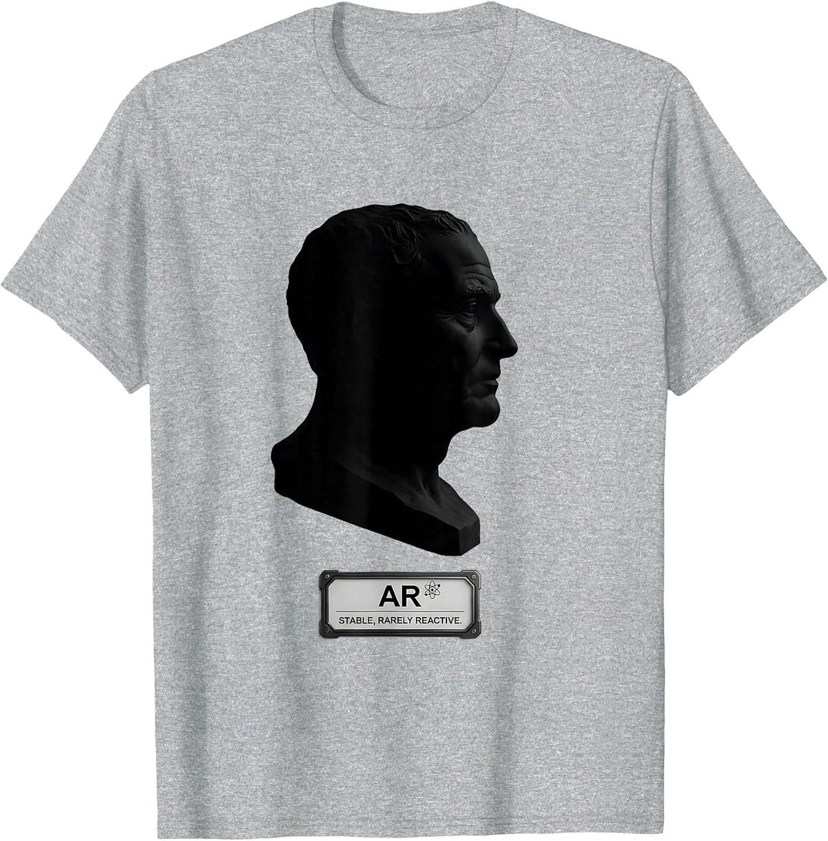 Men's Argon: Stable, Rarely Reactive Funny Chemistry Science Nerd T-Shirt - Heather Grey