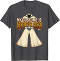 Men's My Costume Is Seventies Disco Vintage Retro Disco Daddy T-Shirt - Dark Heather Grey