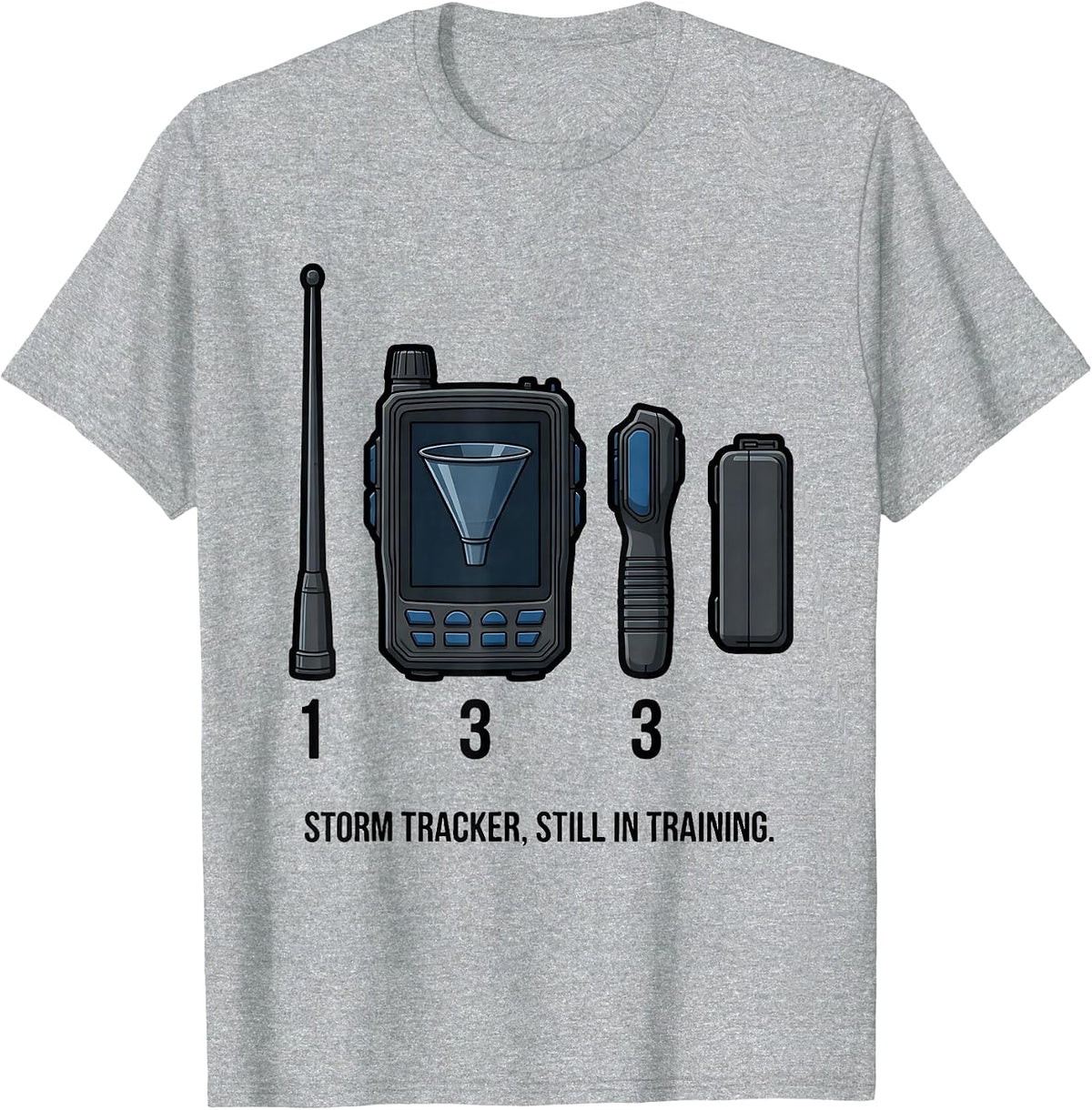 Men's Storm Tracker Still In Training Funny Meteorology Storm T-Shirt - Heather Grey