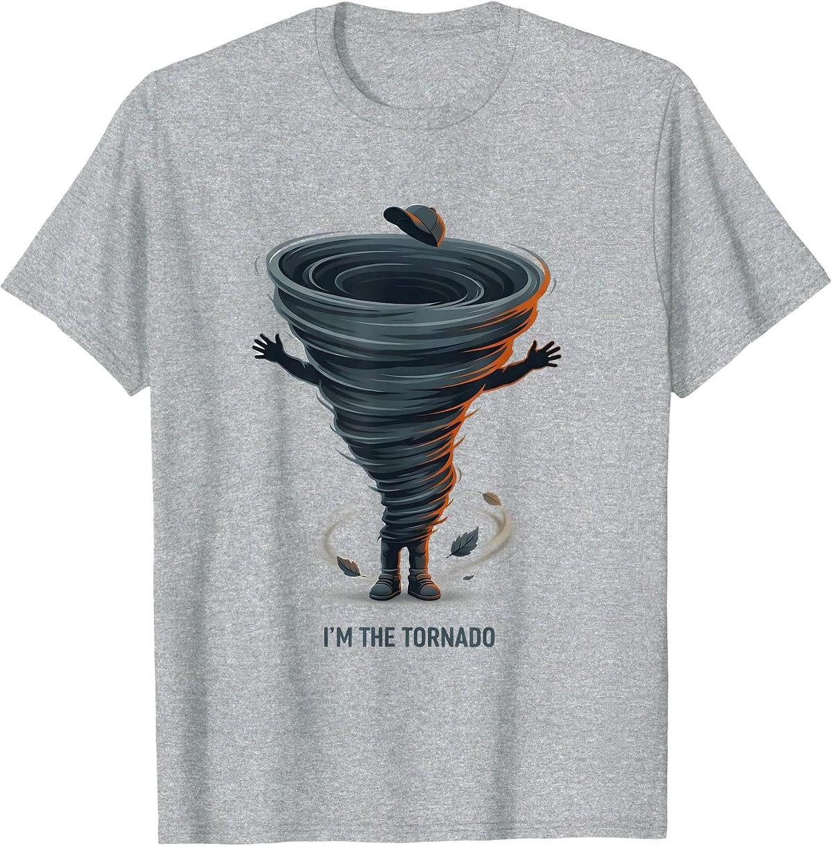 Men's I'm The Tornado Funny Toddler Weather Enthusiast Gift T-Shirt - Heather Grey