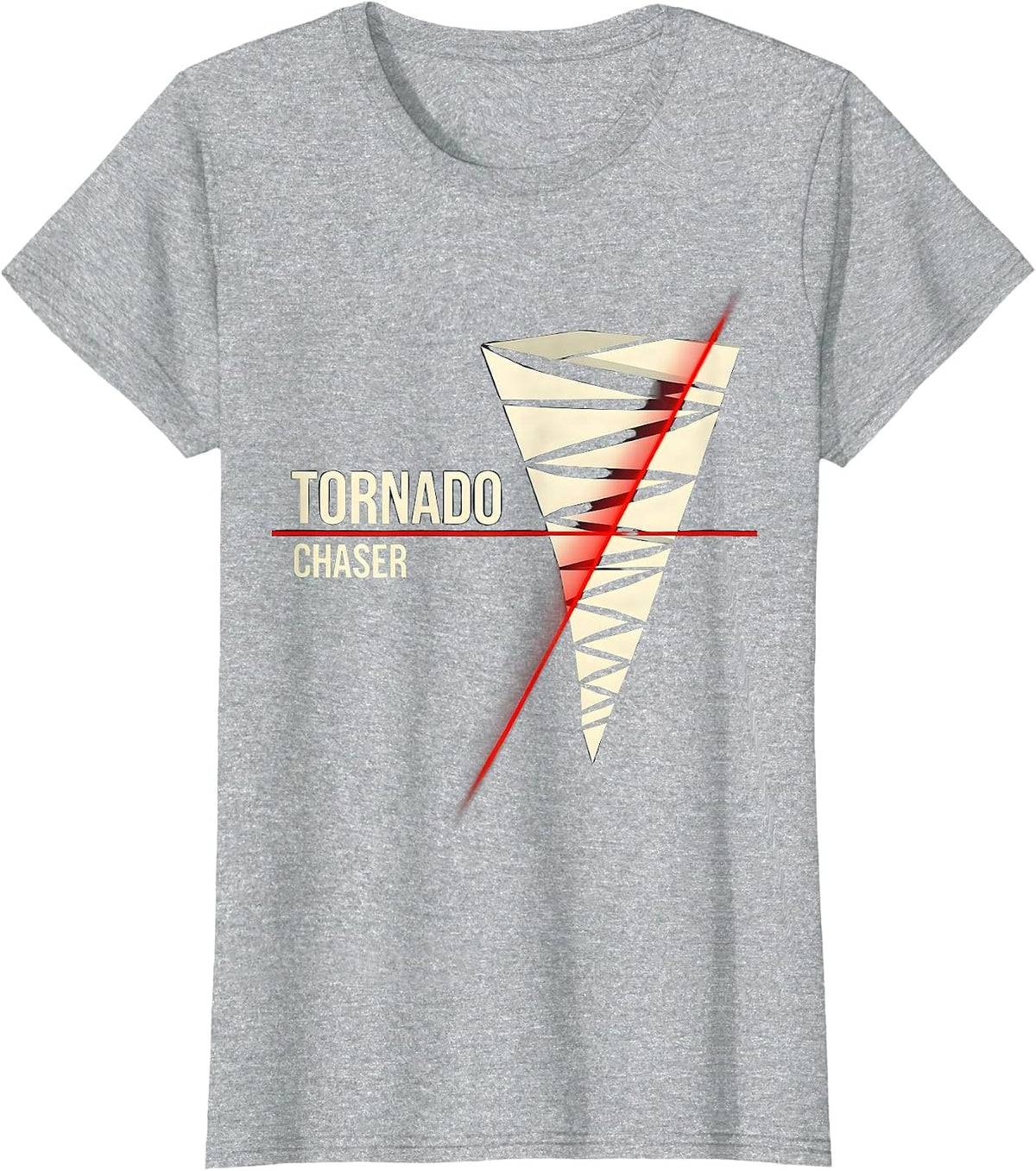 Women's Tornado Chaser Swiss International Meteorology Enthusiast T-Shirt - Heather Grey