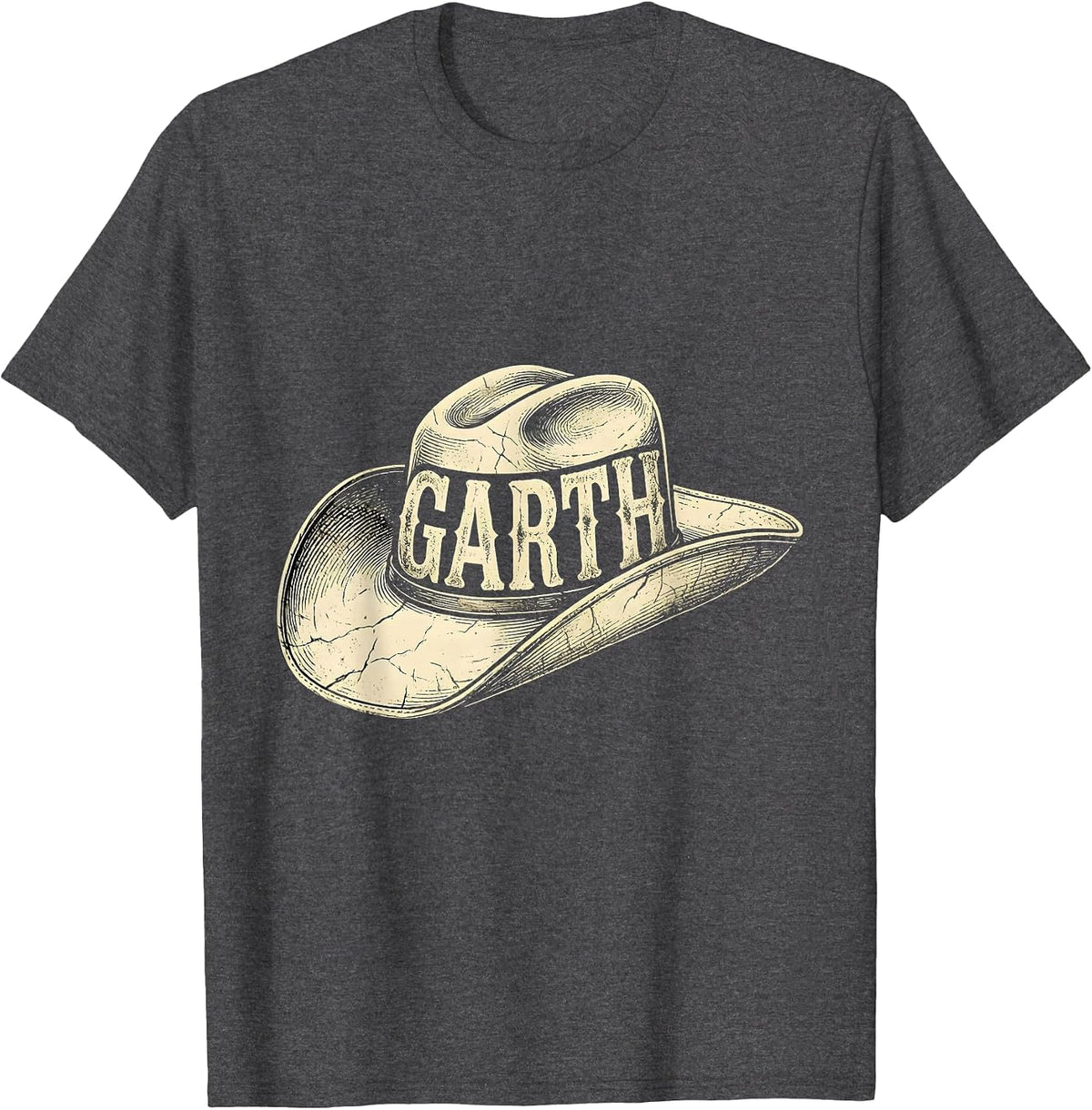 GARTH Vintage Western Name Flag Gift T-Shirt - Dark Heather Grey