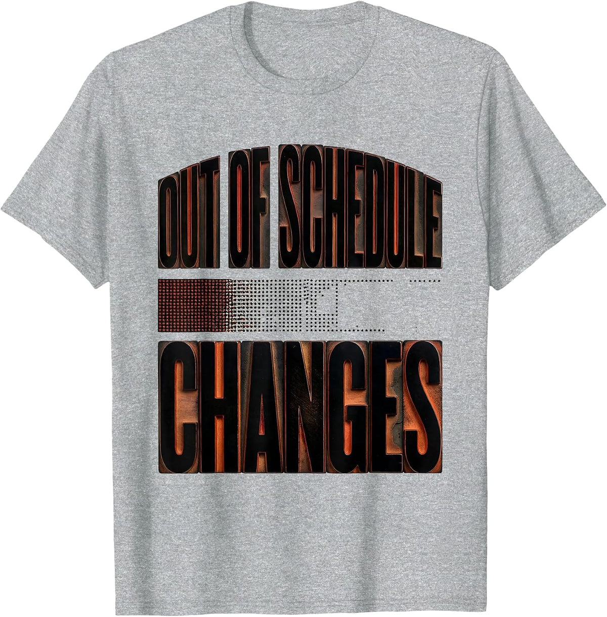 Men's Out Of Schedule Changes Retro Groovy Funny School Counselor T-Shirt - Heather Grey