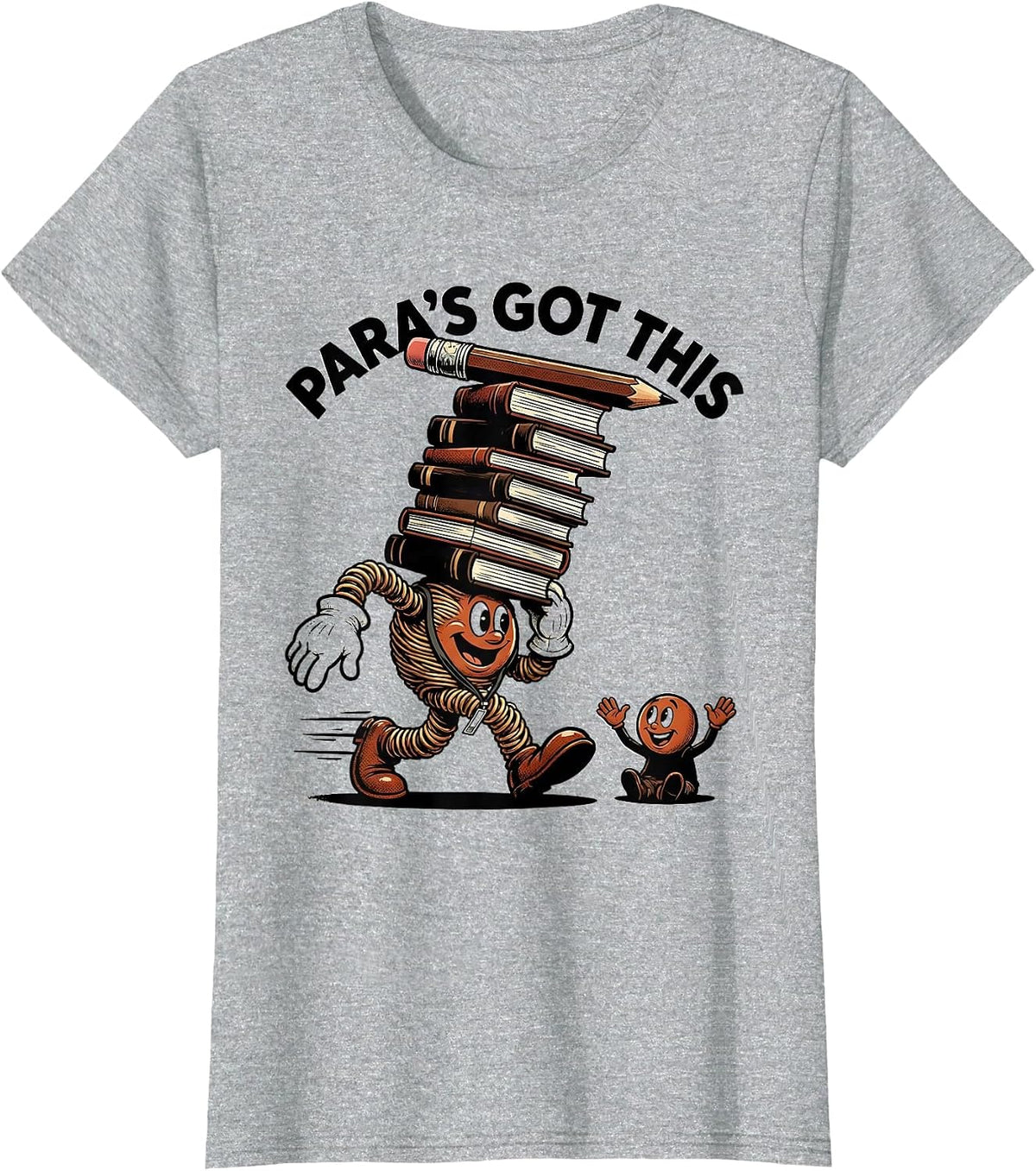 Para's Got This Funny Paraeducator Support Staff T-Shirt - Heather Grey