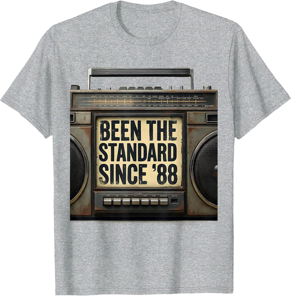 Men's Been The Standard Since 88 Vintage 90s Hip-Hop Rap Music T-Shirt - Heather Grey