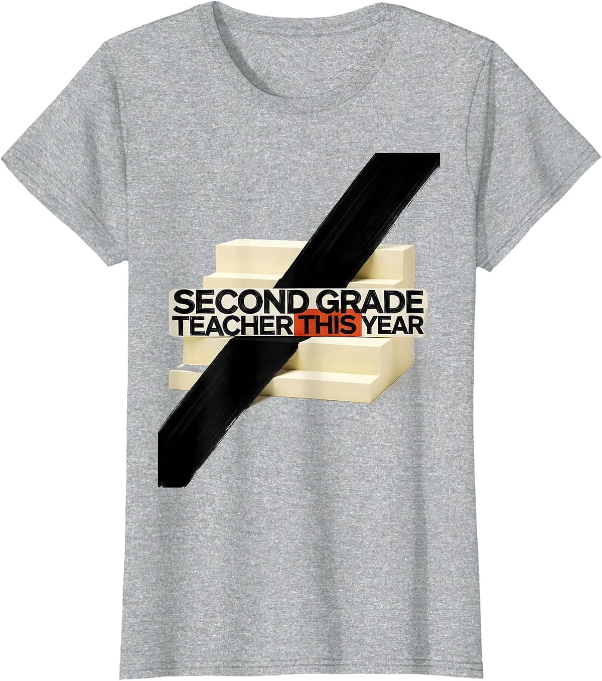 Women's Second Grade Teacher This Year Minimalist Back To School T-Shirt - Heather Grey