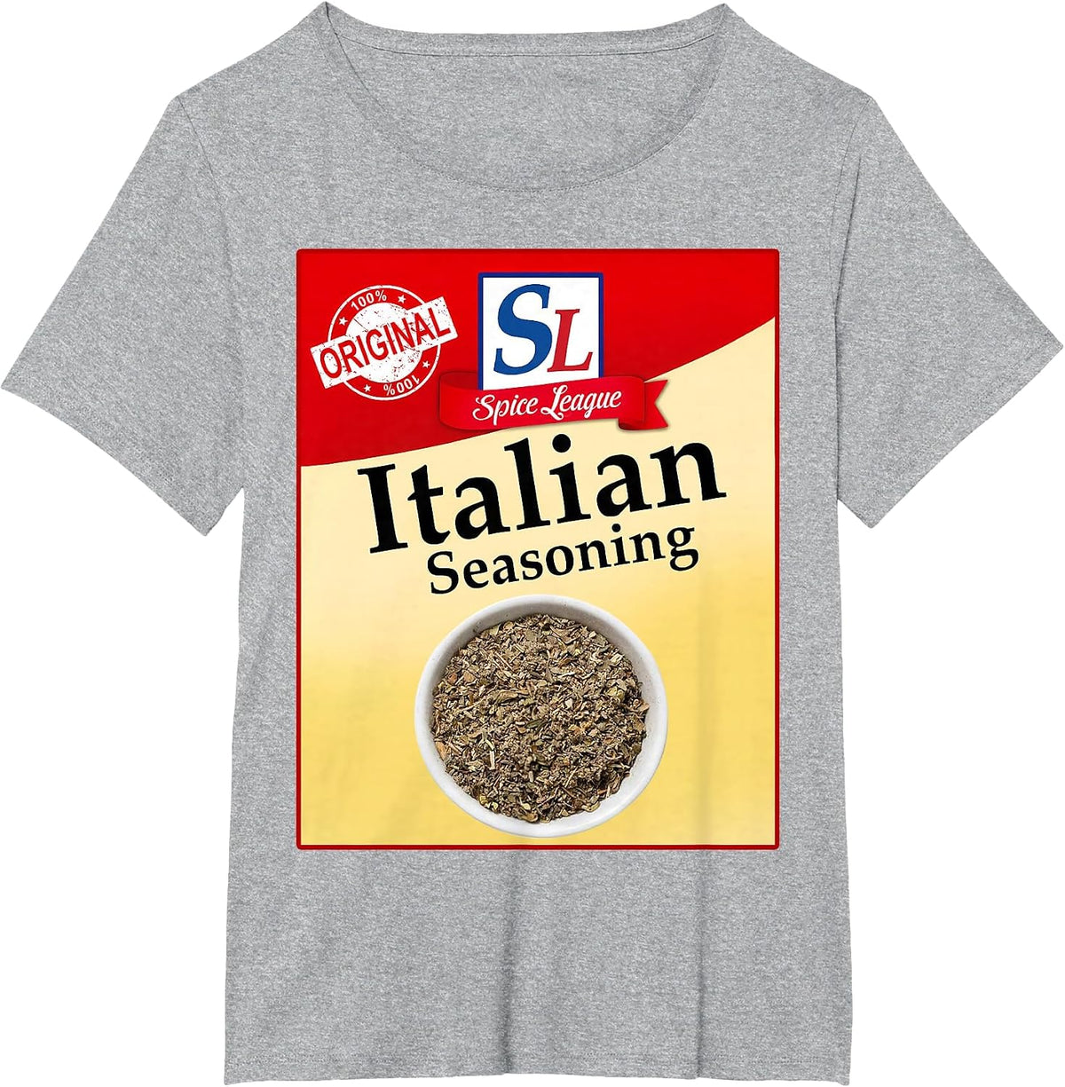 Italian Seasoning Family Matching Halloween Group Costume T-Shirt - Heather Grey