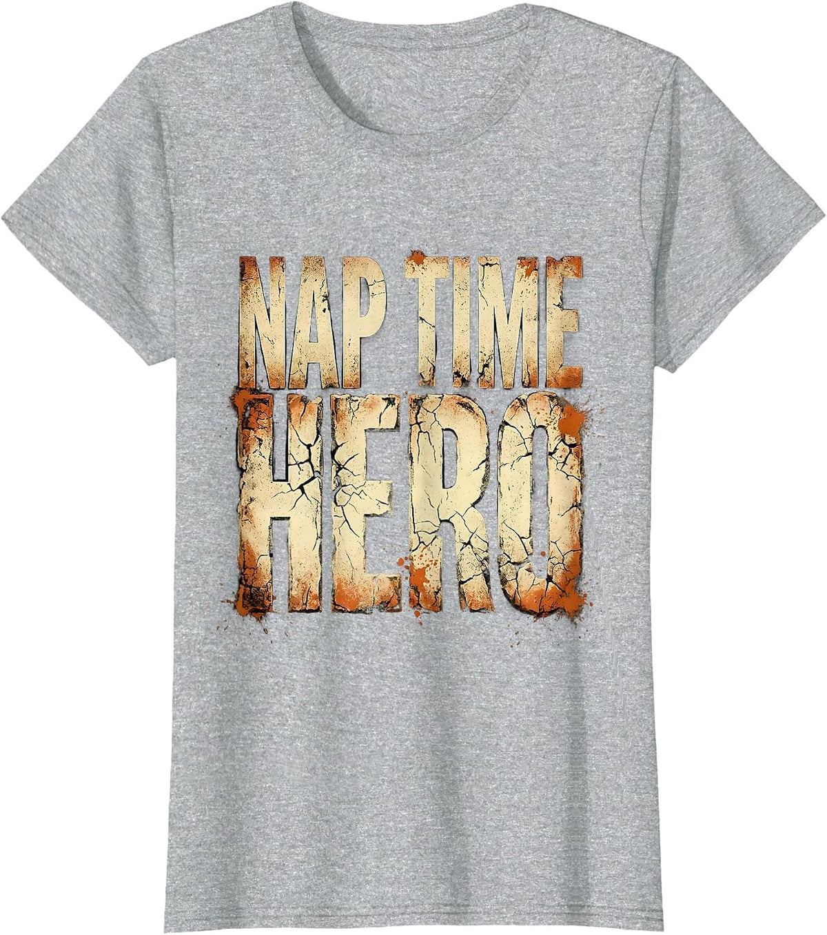 Nap Time Hero Preschool Teacher Design T-Shirt - Heather Grey