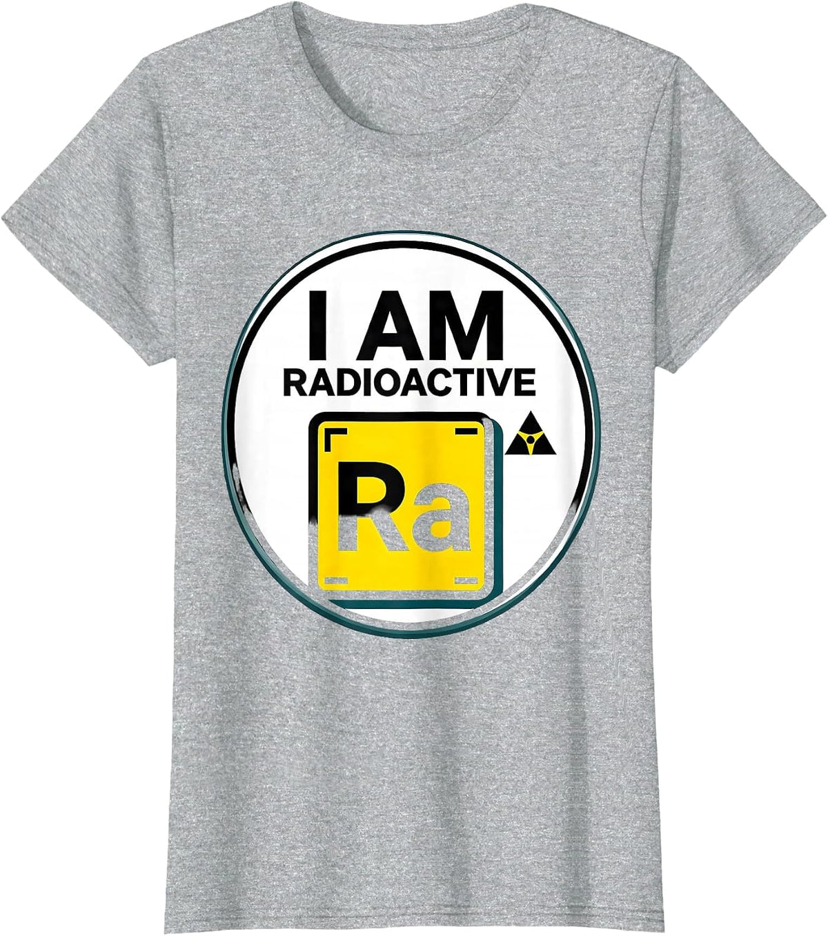 I Am Radioactive Funny Science Chemistry Pun T-Shirt - Heather Grey