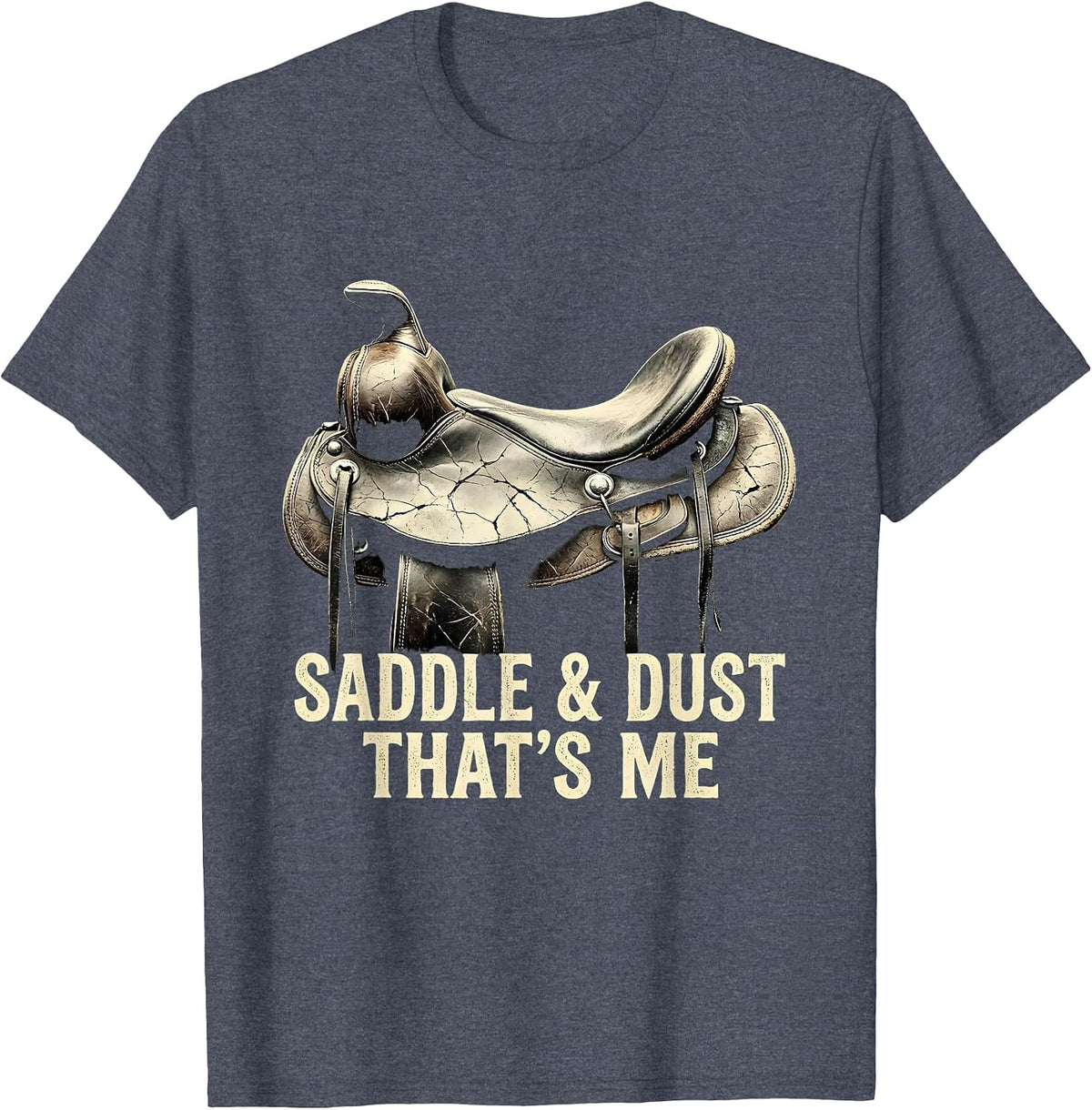 Saddle & Dust That's Me Boho Western Cowgirl Rodeo Pride T-Shirt - Heather Blue