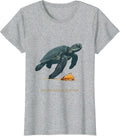 I Keep The Glass Out Of Its Path Sea Turtle Ocean Lover T-Shirt - Heather Grey