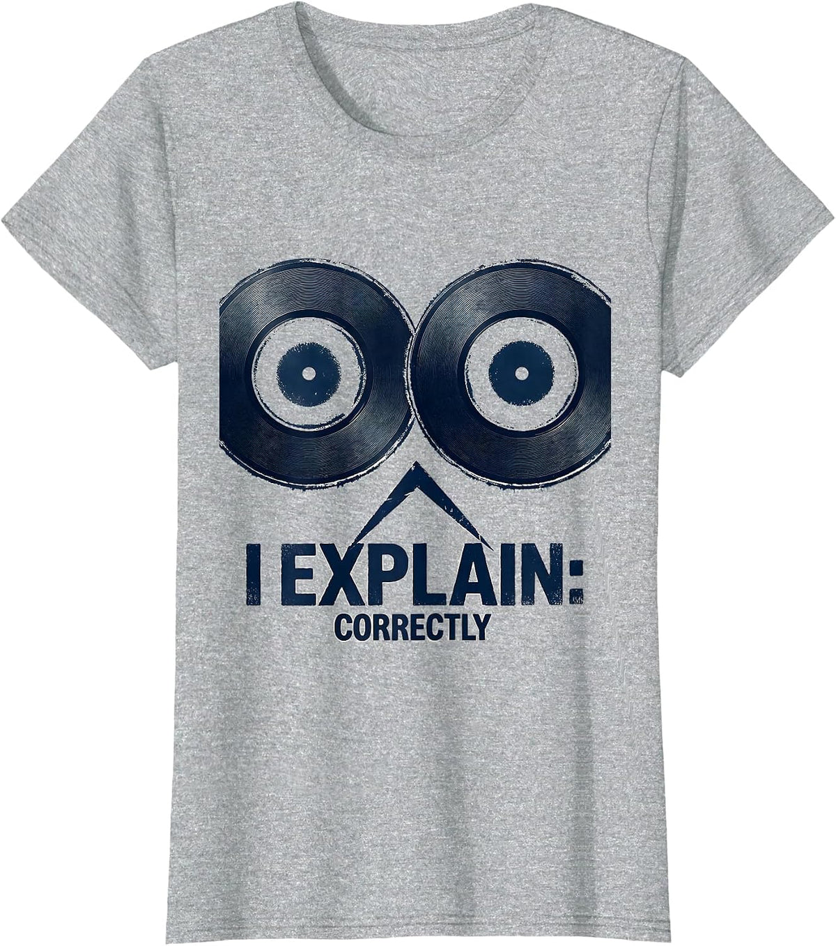 Women's I Explain Correctly Funny Grammar Teacher Punctuation Humor T-Shirt - Heather Grey