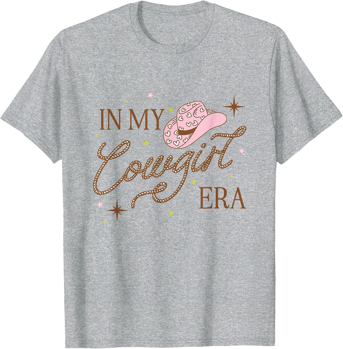 in My Cowgirl Era Southern Girl Rodeo Cowgirl T-Shirt - Heather Grey