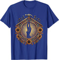 Labor Day Carpenter Hammering House Frame Graphic T-Shirt - Royal Blue
