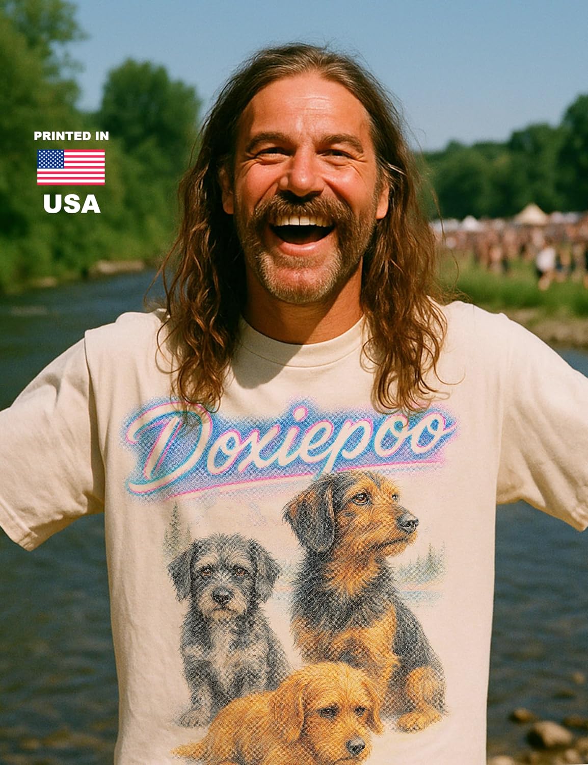 Vintage Tshirt of Mutts - 100% Natural, Raw & Undyed Heavyweight Cotton for Men & Women - size chart