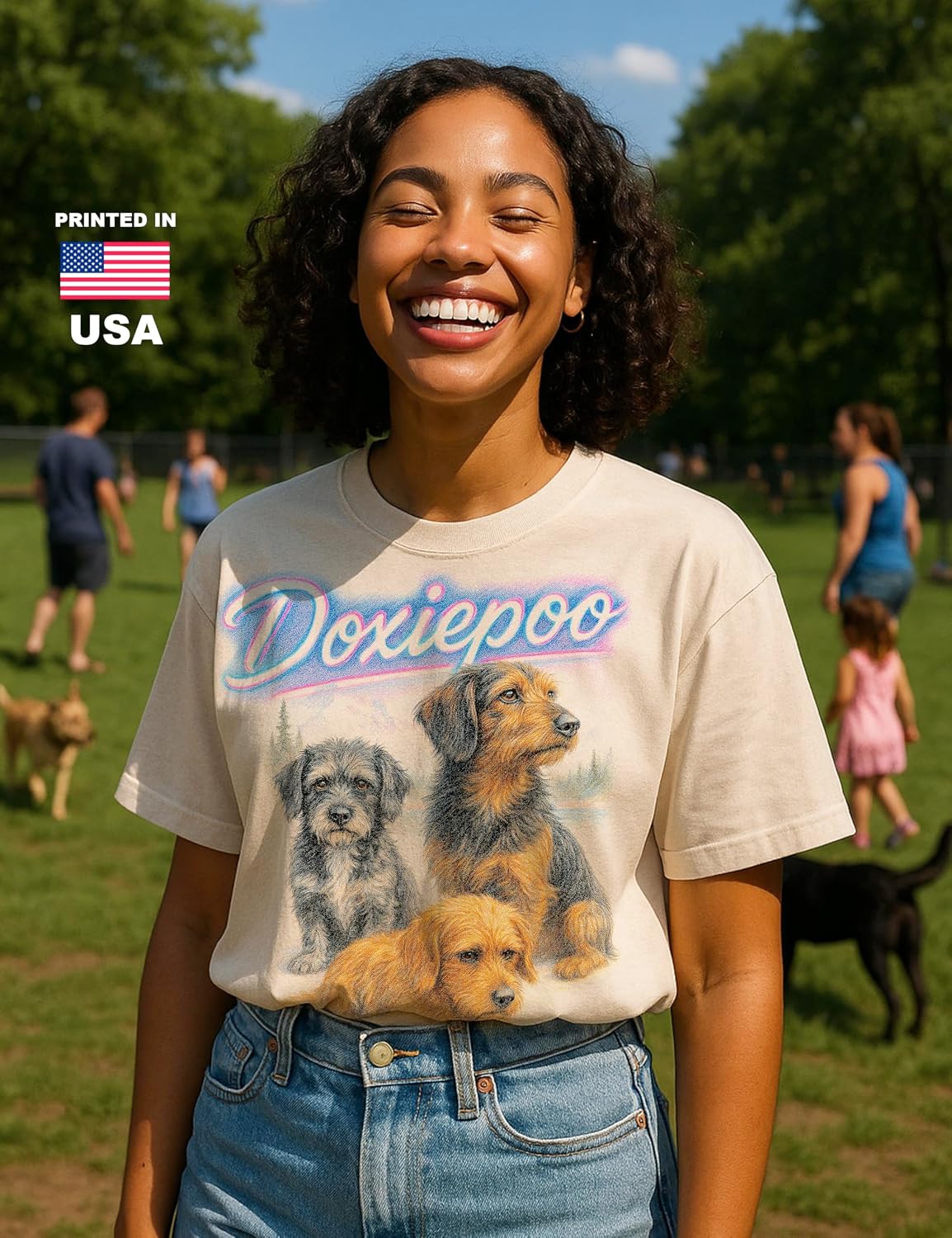 Vintage Tshirt of Mutts - 100% Natural, Raw & Undyed Heavyweight Cotton for Men & Women - size chart