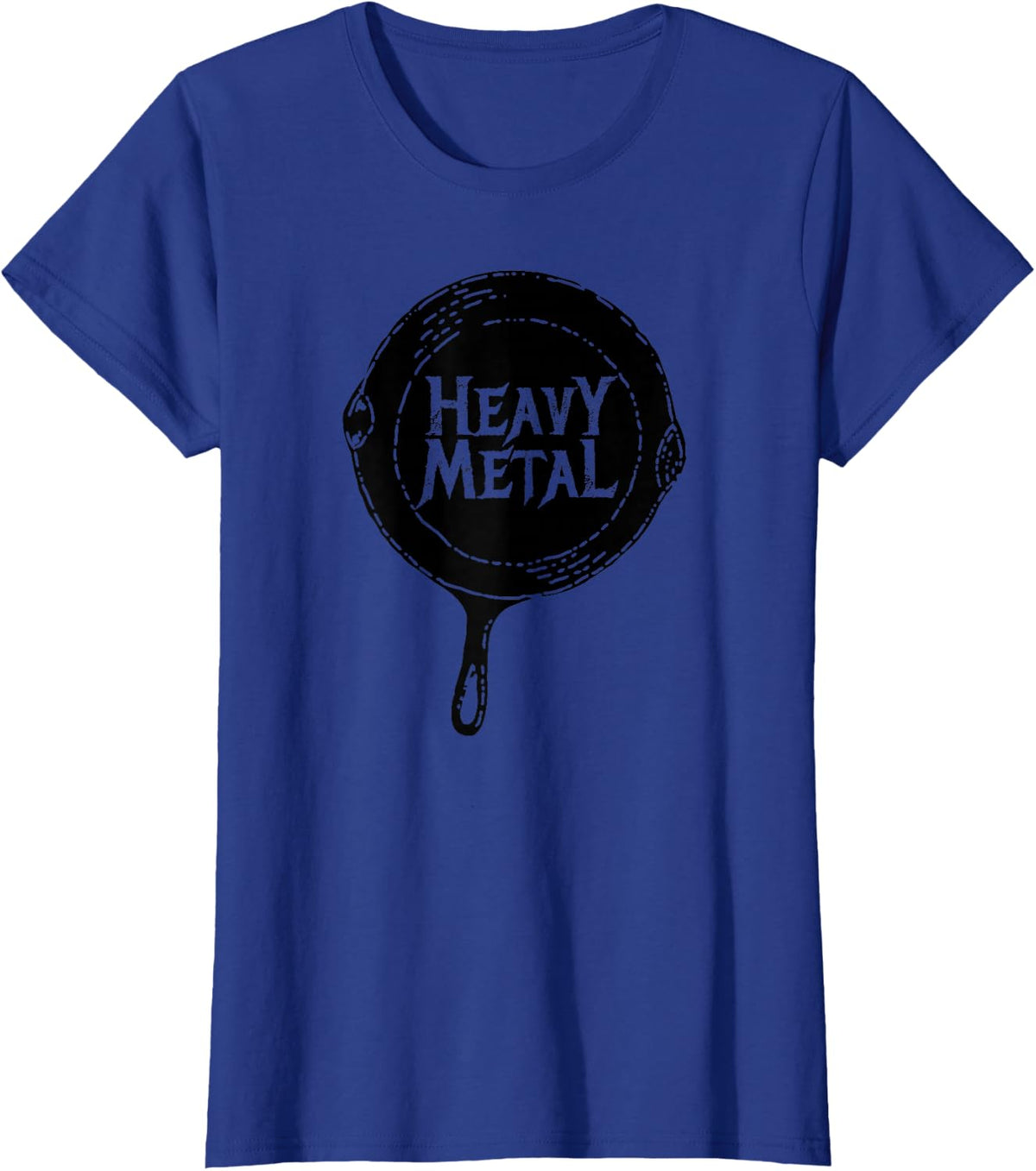 Heavy Metal Shirt Cast Iron Pan Culinary Chef Cooking Gift T-Shirt - Royal Blue