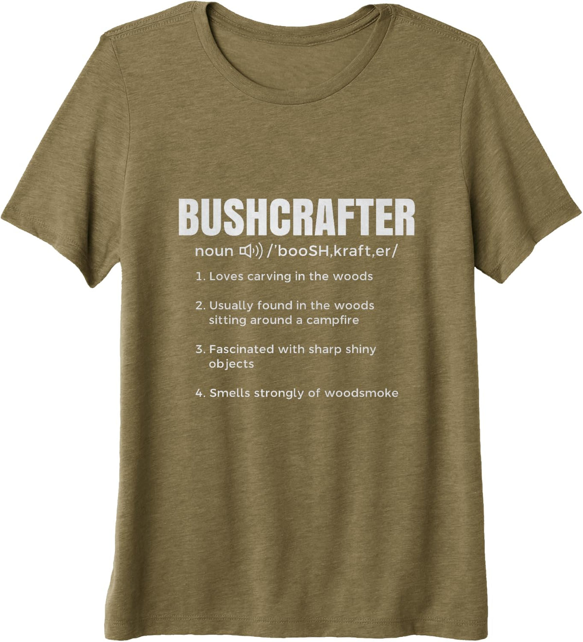 Bushcrafter Premium Tri-blend T-Shirt - Olive Green