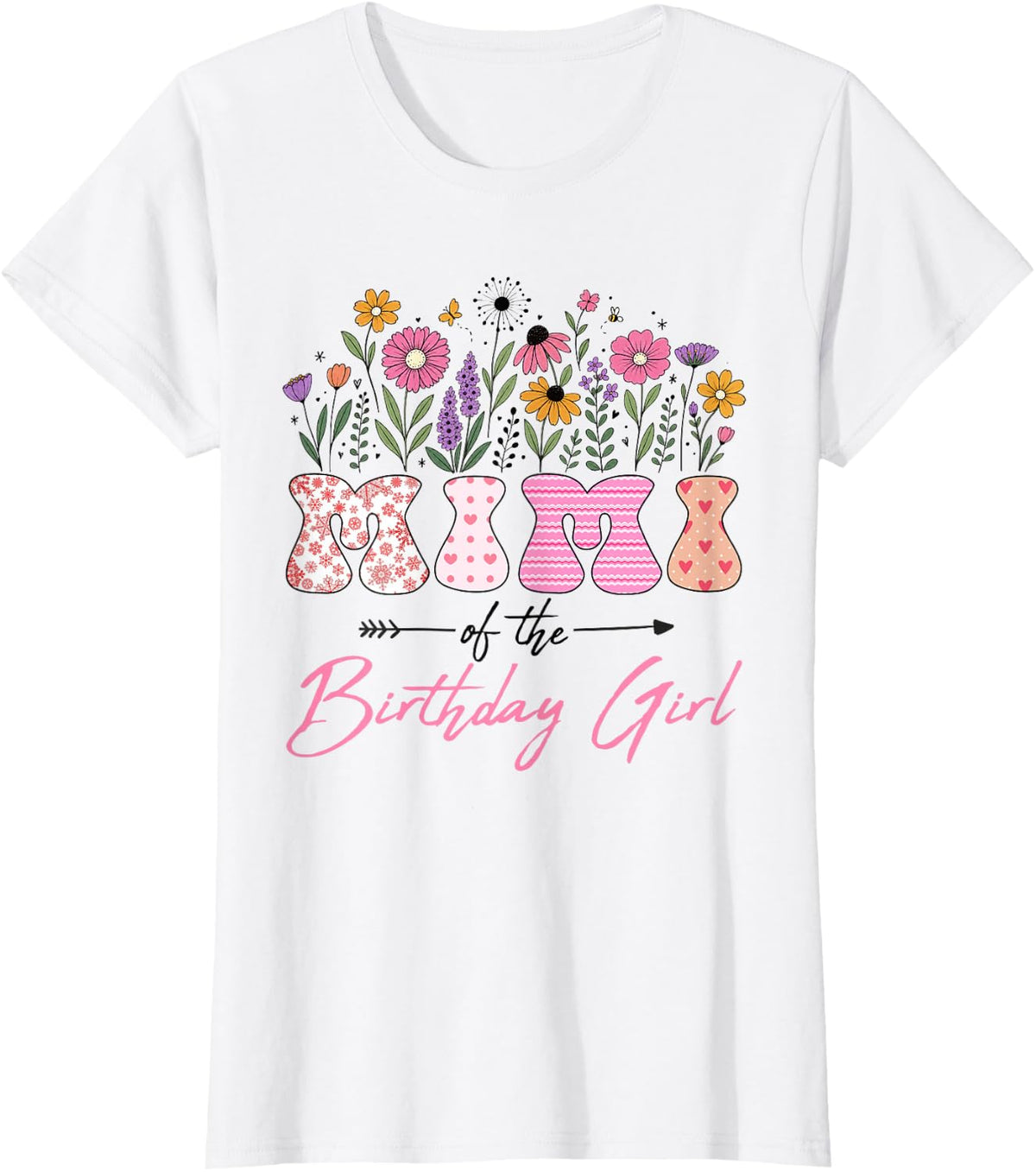 Mimi of The Birthday Girl Wildflower Daisy Lover T-Shirt - White