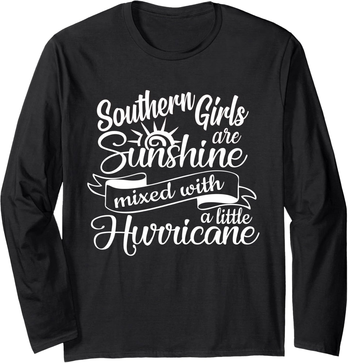 Sassy Southern Girl Texas Pride Cowboy Boots Rodeo Ladies Long Sleeve T-Shirt - Adult Unisex Black