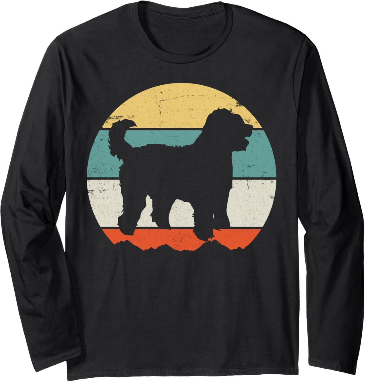 Golden Doodle Long Sleeve T-Shirt - Adult Unisex Black
