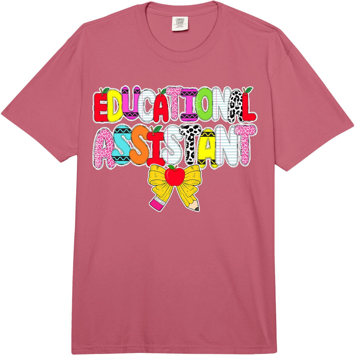 School Educational Assistant Coquette Educational Assistants Comfort Colors Adult Heavyweight T-Shirt - Adult Unisex