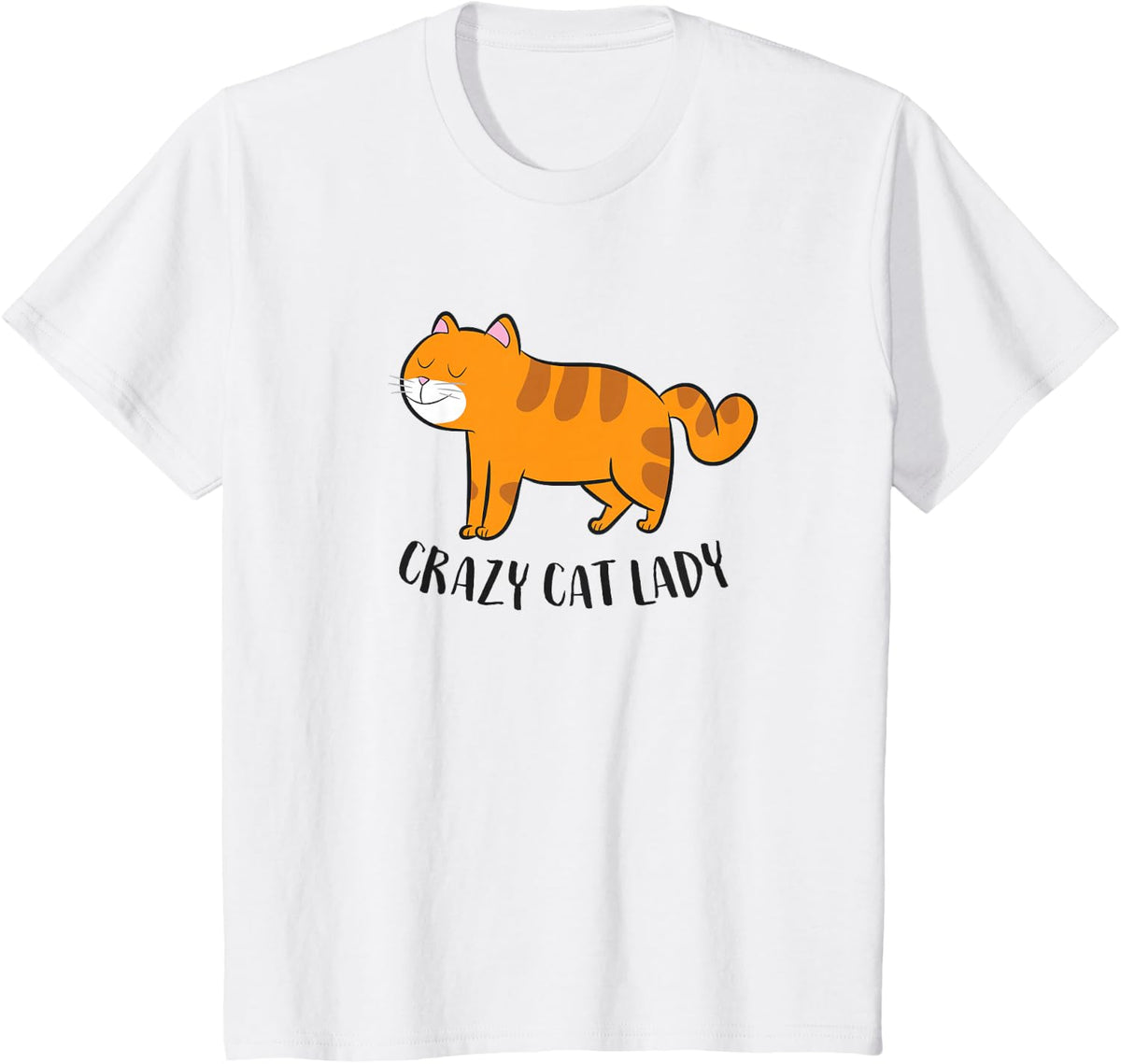 Funny Cat Girl Crazy Cat Lady Funny Women Cat Mom T-Shirt - White