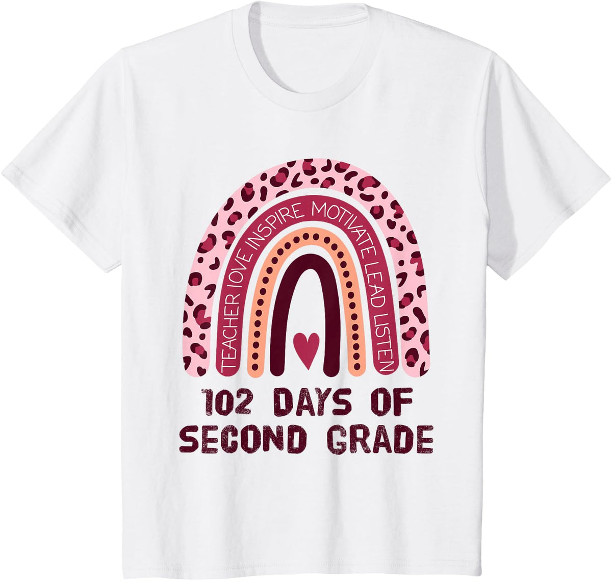 102 Day Of 2nd Grade Rainbow 102 Day Of Second Grade T-Shirt - White