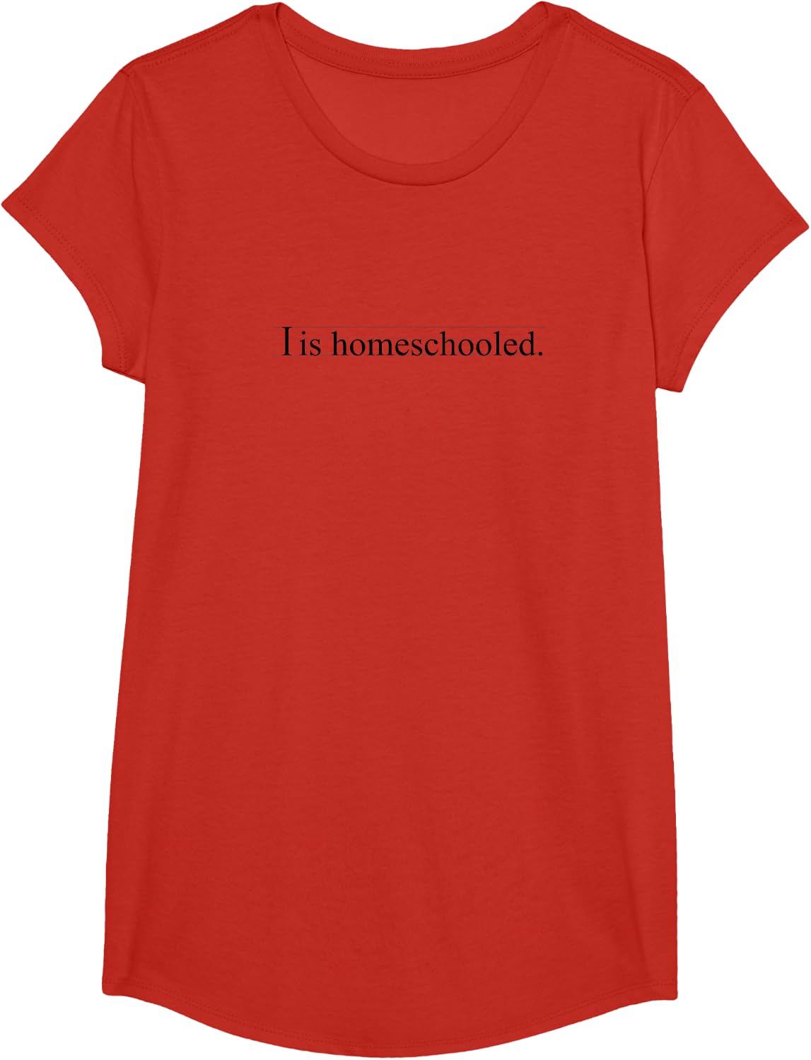 I is homeschooled - funny homeschool shirt for kids T-Shirt - Girls Red