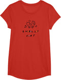 Smelly Cat Funny Quote T-Shirt - Girls Red