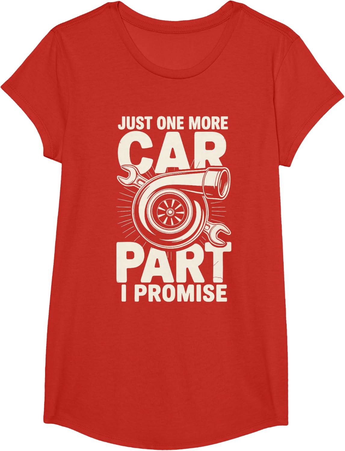 Cool Car Parts Art for Men Boys Dad Auto Mechanic Car Guy T-Shirt - Girls Red
