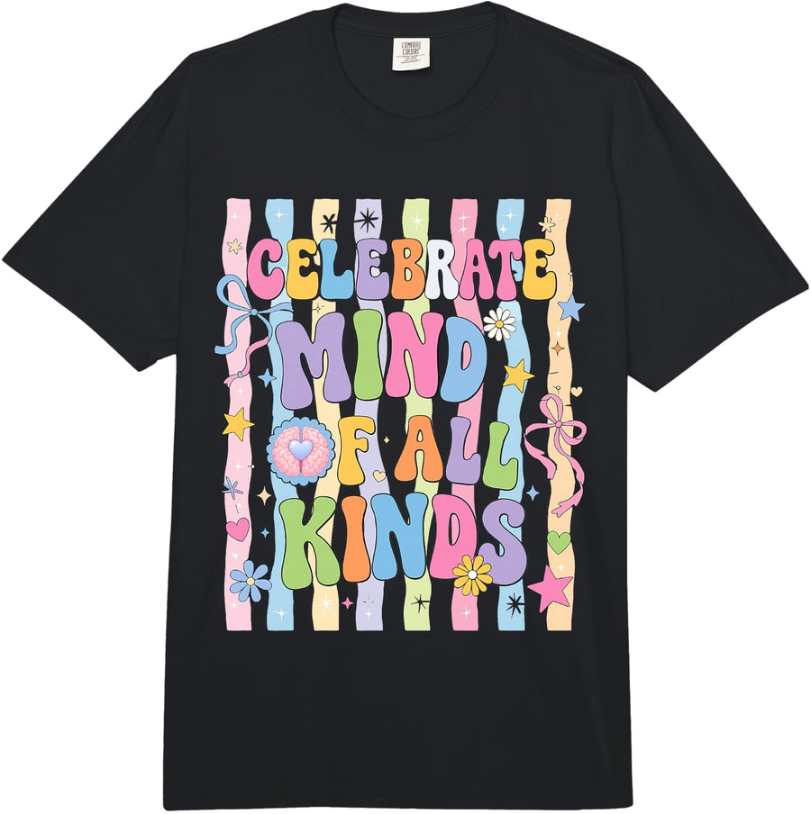 Awareness Comfort Colors Adult Heavyweight T-Shirt - Adult Unisex Black