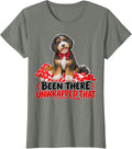 Bernedoodle Christmas Dog Unwrapped Presents Doodle T-Shirt - Olive Heather