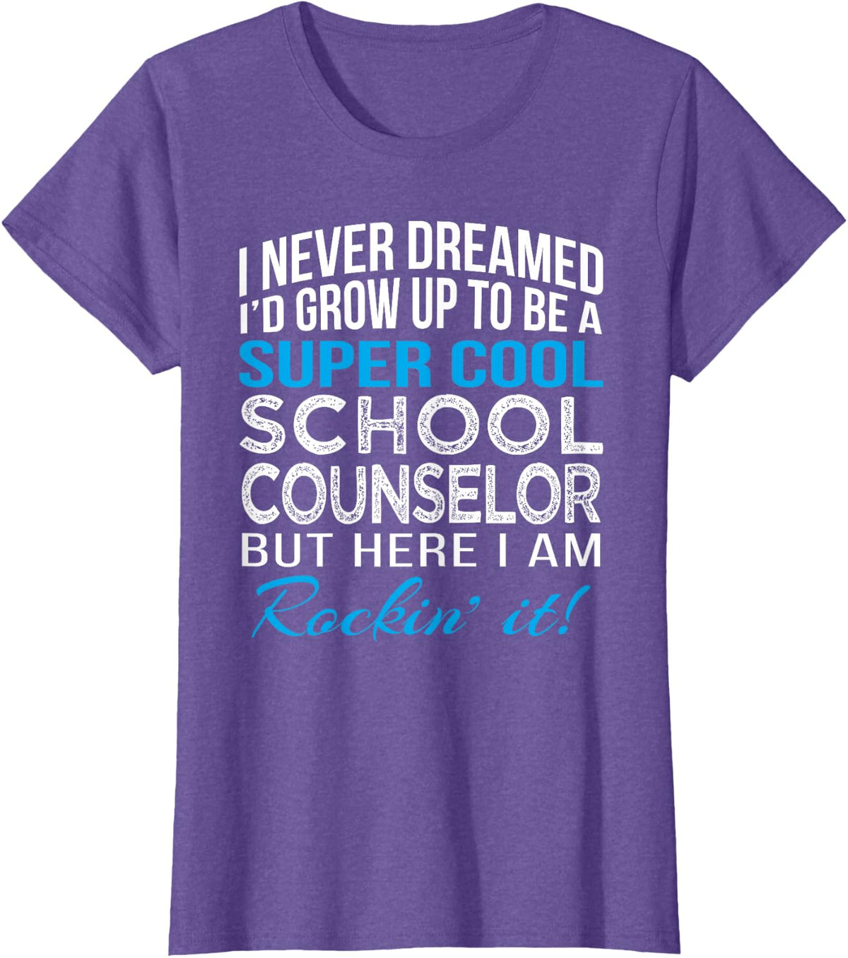 School Counselor Appreciation Gift T-Shirt - Purple Heather