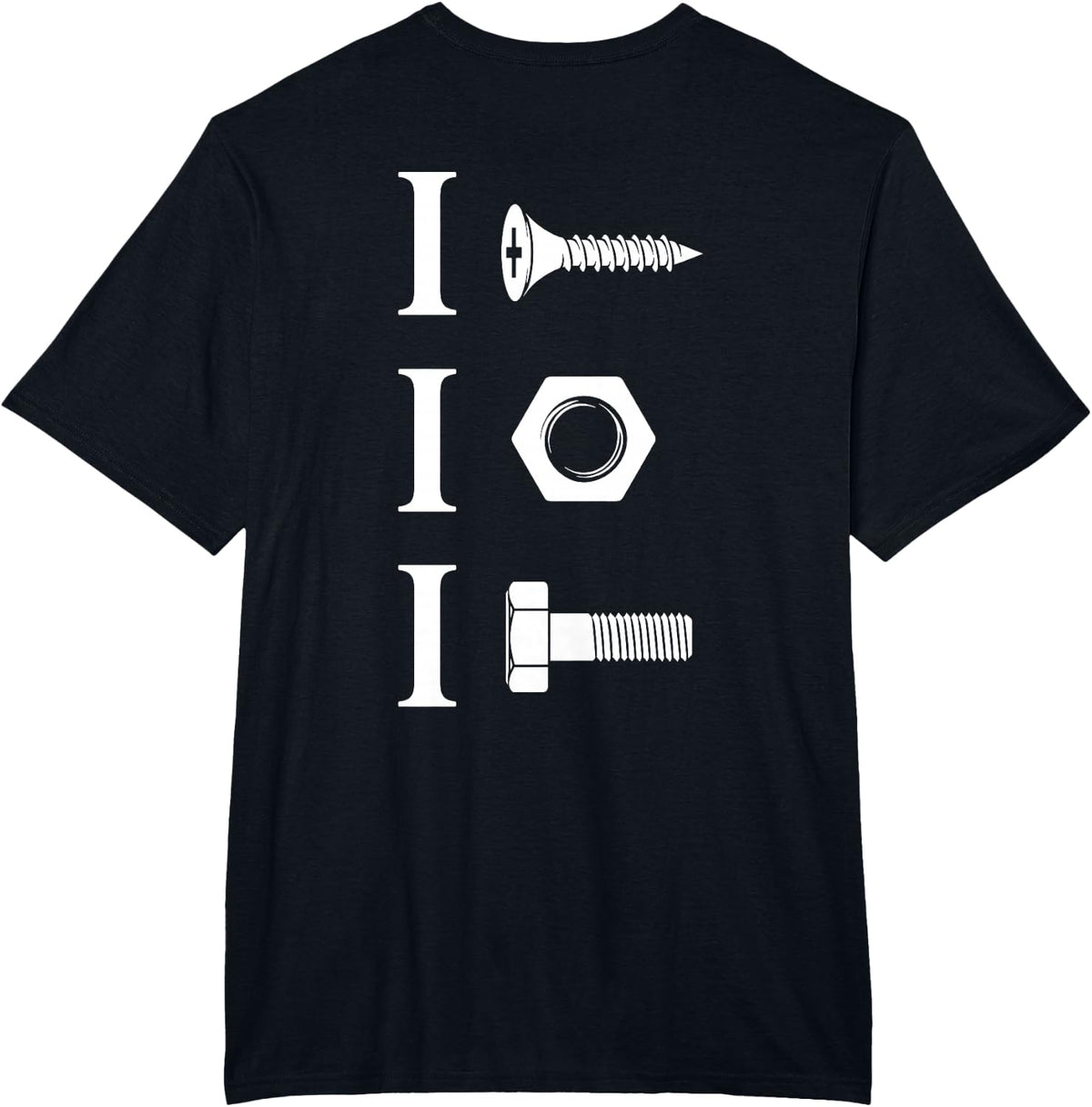I Screw I Nut I Bolt Funny Car Auto Mechanic Humor Joke T-Shirt - Black