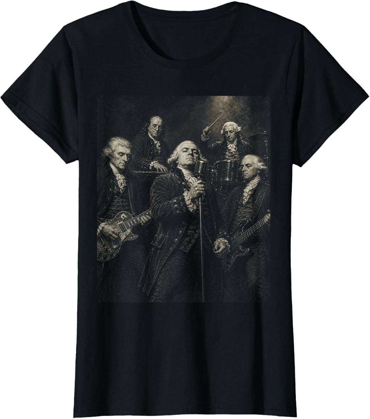 Founding Fathers Underground Session Heavy Riff Group T-Shirt - Black