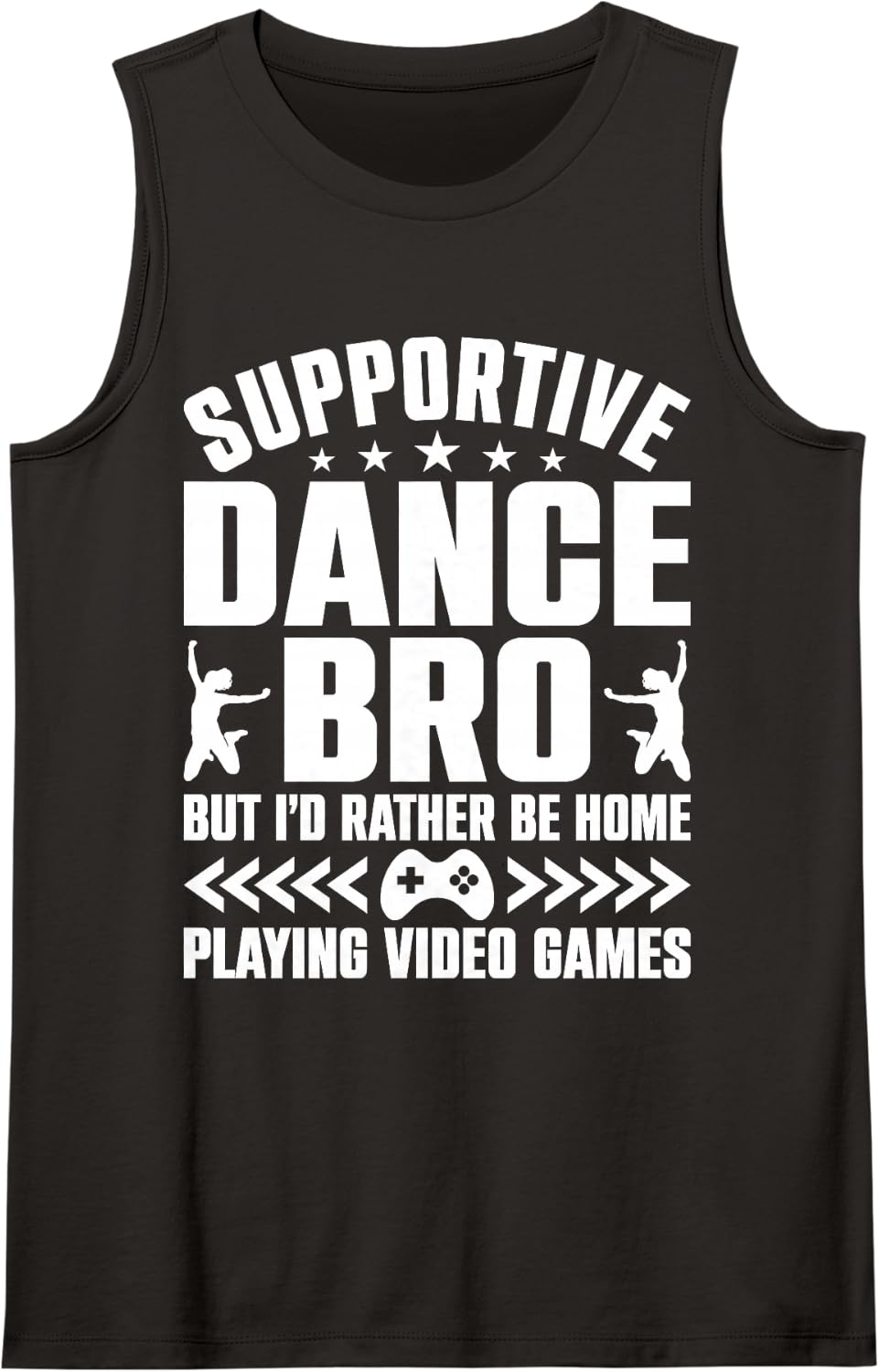 Supportive Dance Bro Dance Brother of A Dancer Brother Sleeveless Tank Top - Black
