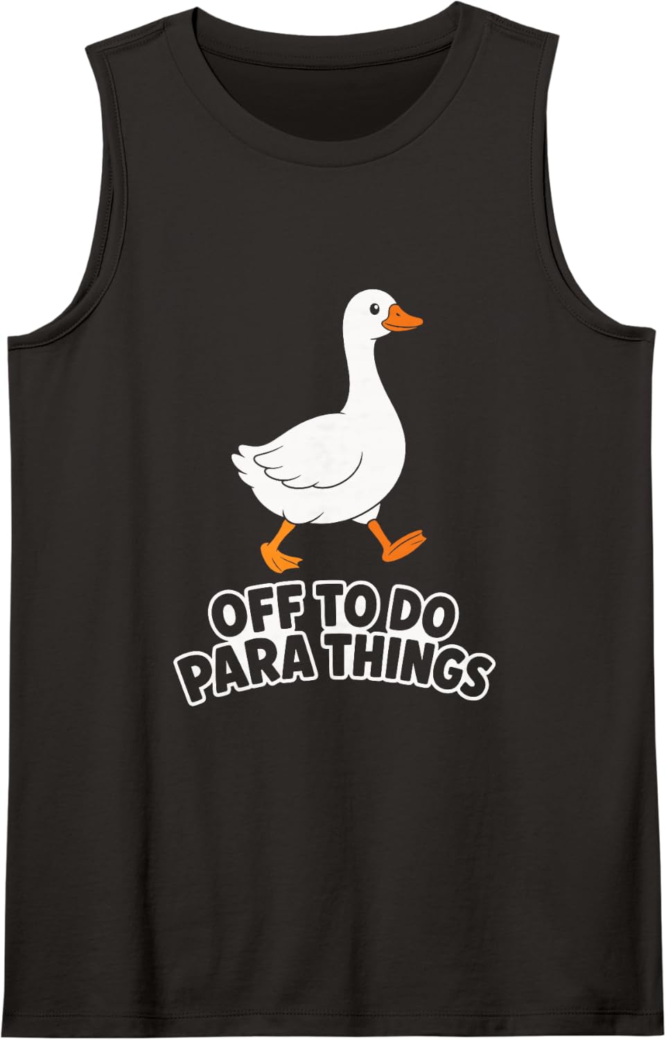 Paraprofessional Goose Off to Do para Things Tank Top - Black