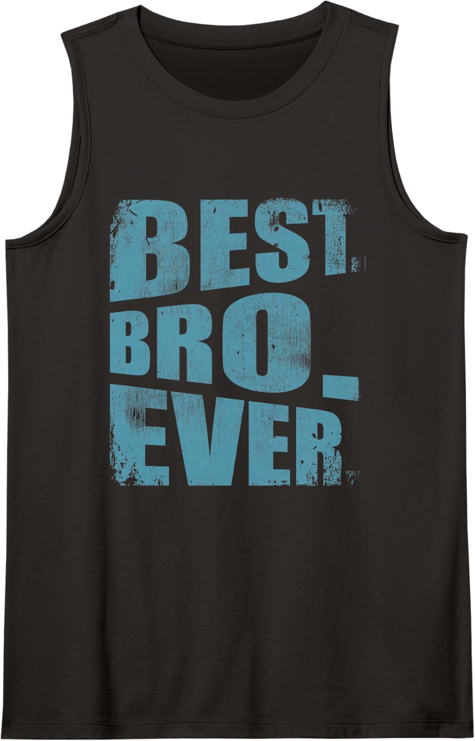Best Bro Ever Vintage Brother Sibling Family Buddy Friend Sleeveless Tank Top - Black