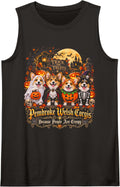 Pembroke Welsh Corgis and Funny Canine Humor Sleeveless Tank Top - Black