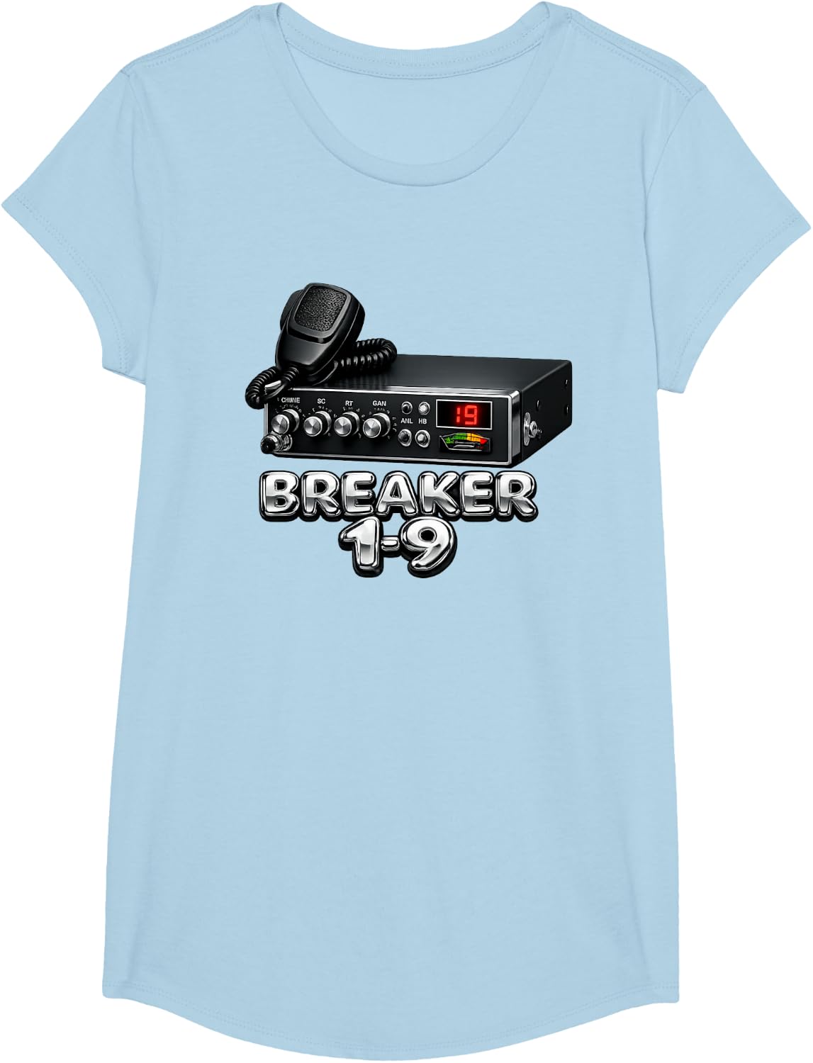 Citizens Band Driver T-Shirt - Girls Baby Blue