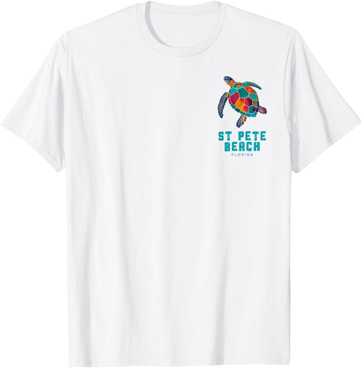 St. Pete Beach Florida Family Vacation Diving Sea Turtle T-Shirt - White